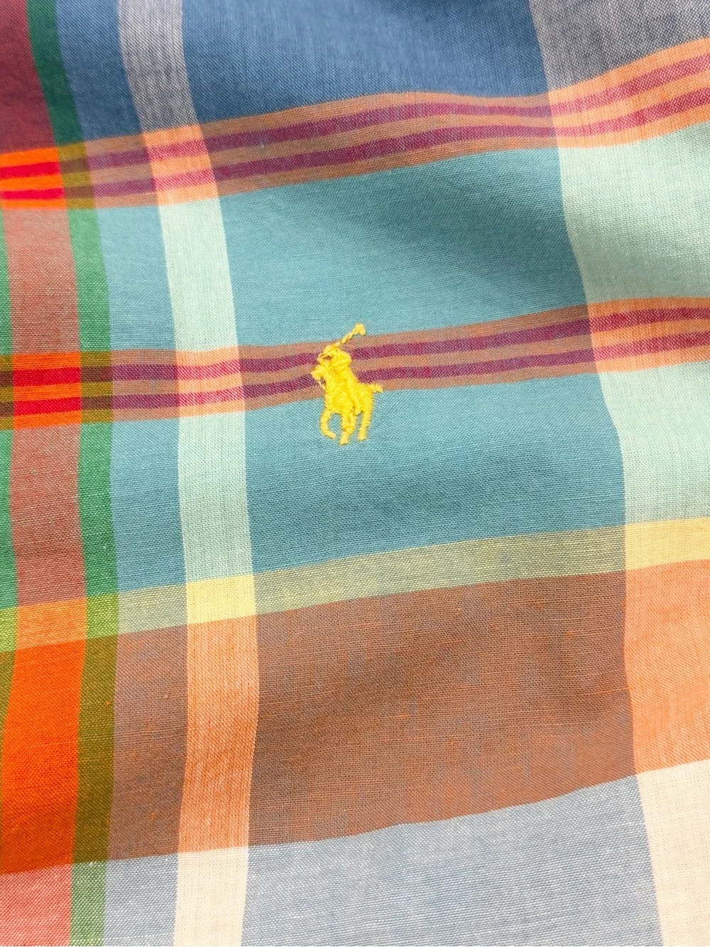 Ralph Lauren NWT Authentic Indian Madras Plaid Shirt